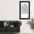 Queens Map with Jfk Airport Wall Art