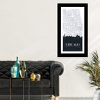 Chicago Skyline Map Wall Art