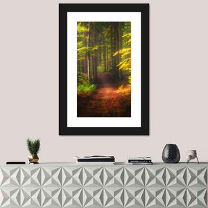 Autumn Forest Pathway Wall Art