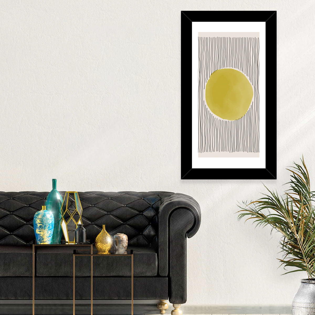 Watercolor Circle Minimalist Abstract Wall Art