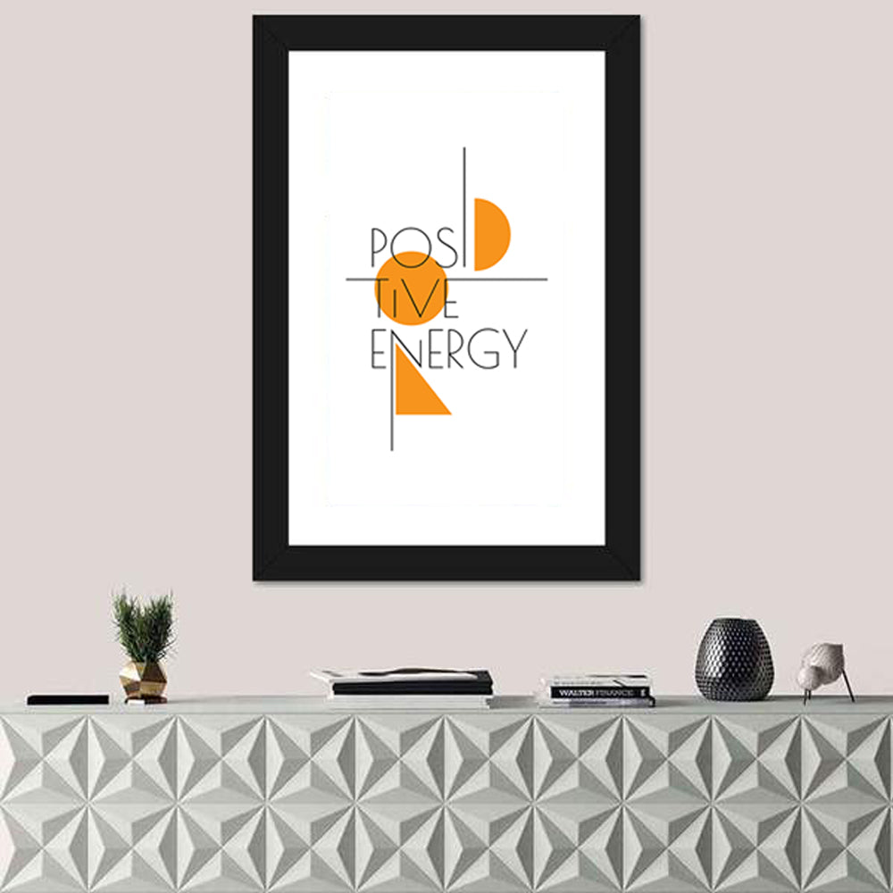 Positive Energy Typography Wall Art