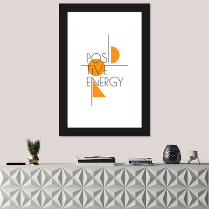Positive Energy Typography Wall Art