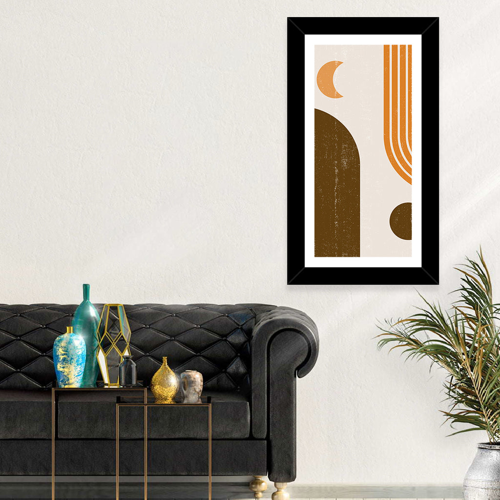Crescent Moon Arch Abstract Wall Art