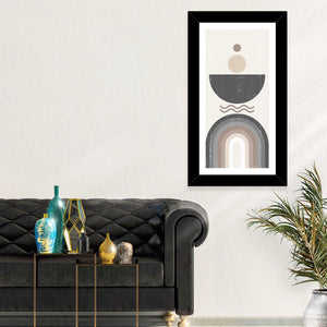 Geometric Sun Abstract Wall Art