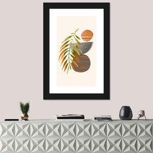 Tropical Palm Leaf Minimalist Wall Art