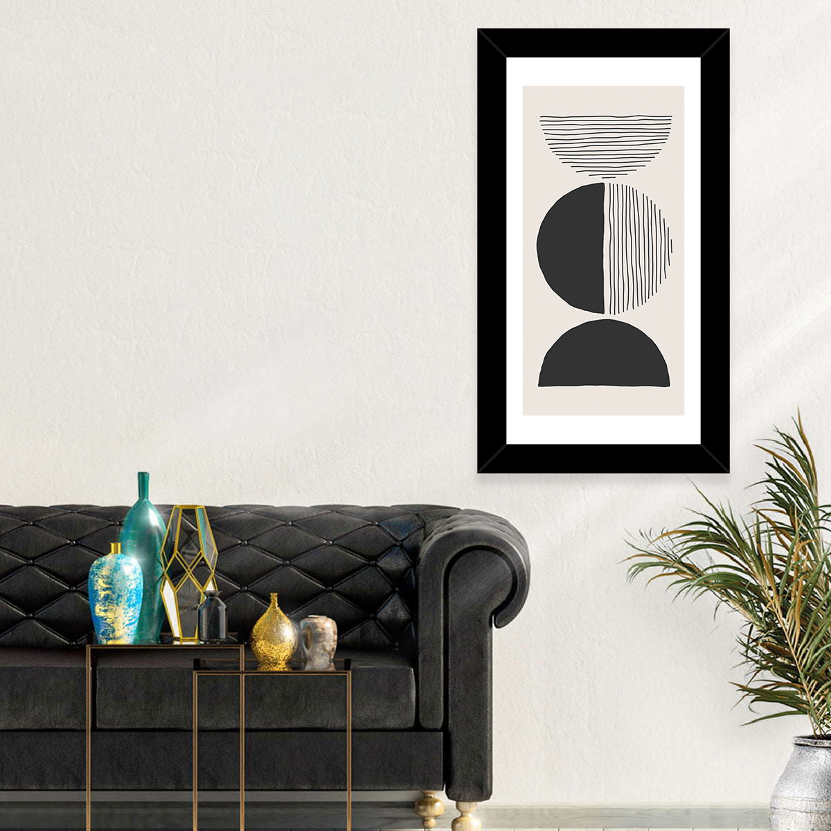 Moon Transition Wall Art in a room, portrait