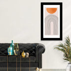 Geometric Sunset Arch Wall Art