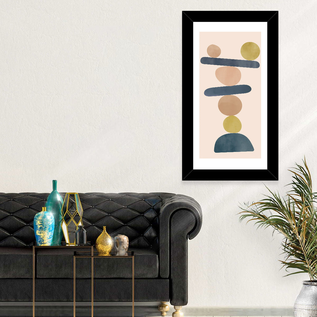 Balanced Stone Stack Wall Art