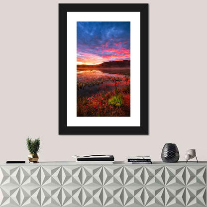 Fish Lake Yukon Sunset Wall Art