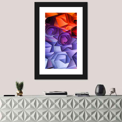 Colorful Flowers Abstract Wall Art