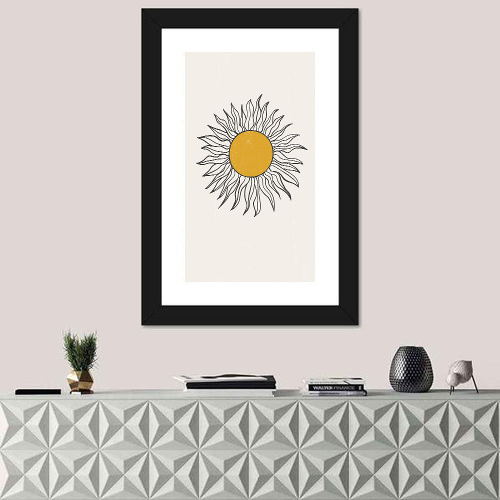 Textured Boho Sun Wall Art