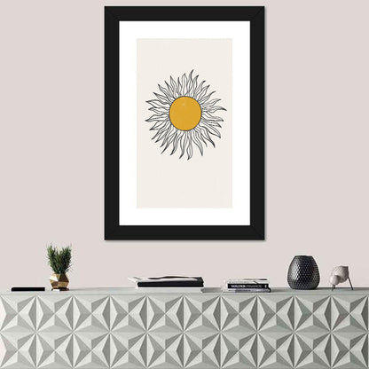 Textured Boho Sun Wall Art