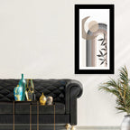 Crescent Moon Rainbow Abstract Wall Art