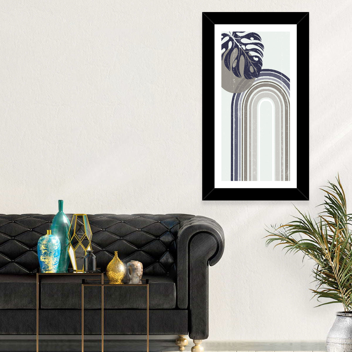 Door to Heaven Boho Abstract Wall Art in a room, portrait