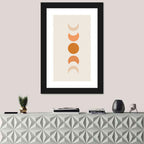 Textured Moon Phases Wall Art