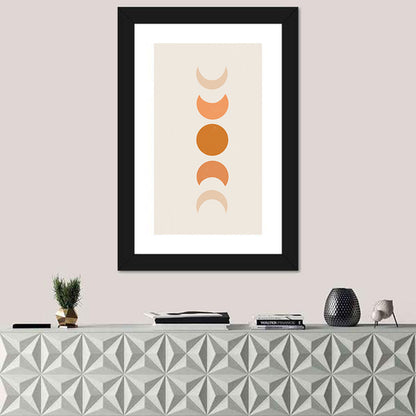 Textured Moon Phases Wall Art