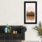 Layered Mountain Lake Sunset Wall Art