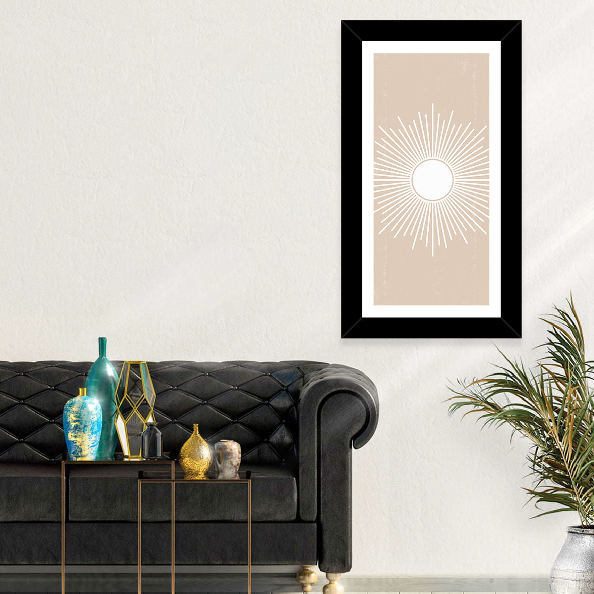 Boho Sun Mandala Wall Art