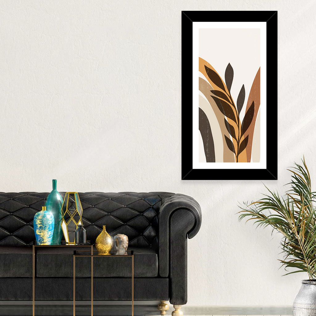 Tropical Boho Leaf Arches Wall Art