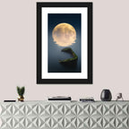 Moonlit Shipwreck Reflection Wall Art