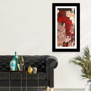 Splash of Red Abstract Wall Art