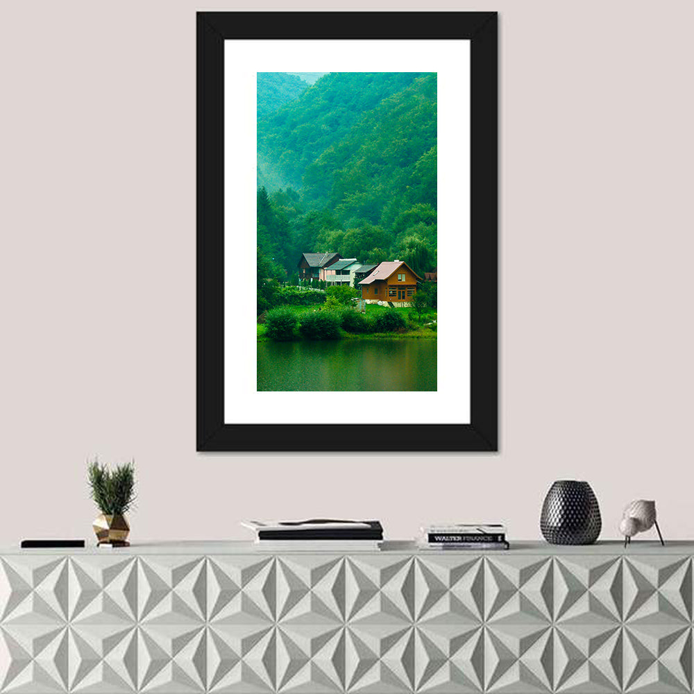 Mist Over Lake Tarnita Wall Art