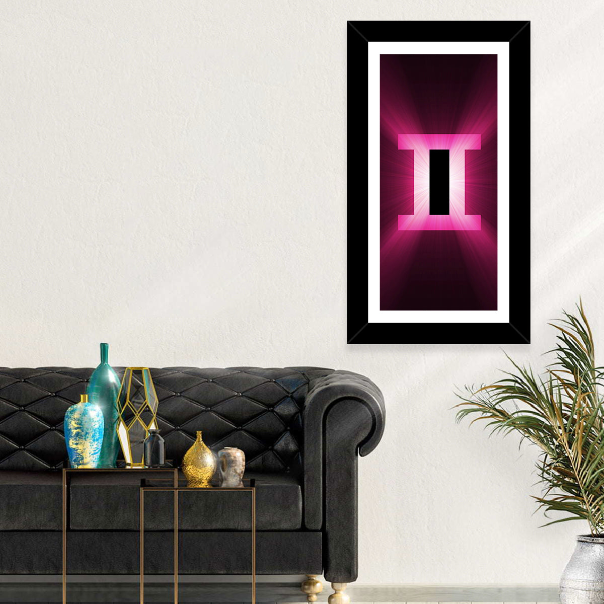 Radiant Gemini Symbol Wall Art