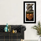 Intertwined Trees with Heart-shaped Roots Wall Art
