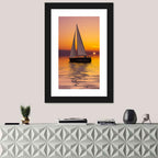 Sailboat Sunset Wall Art