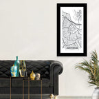 Amsterdam Canal Map Wall Art
