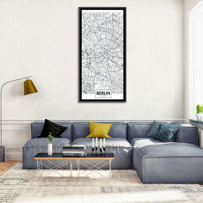 Berlin City Map Wall Art