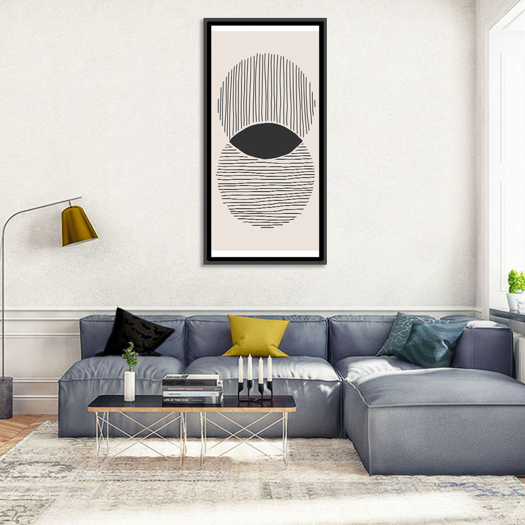 Boho Geometric Circles Wall Art