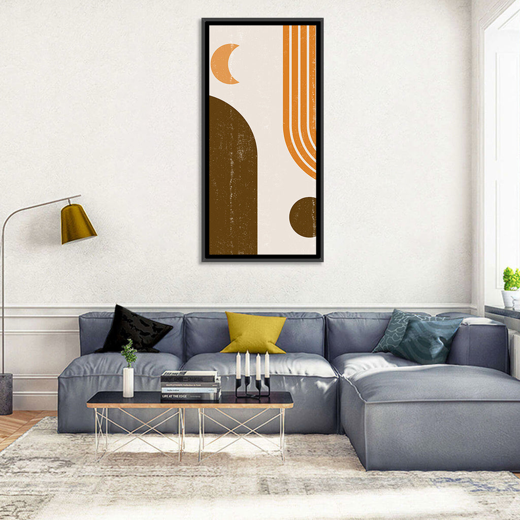 Crescent Moon Arch Abstract Wall Art
