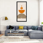 Stacked Orange Sun Wall Art