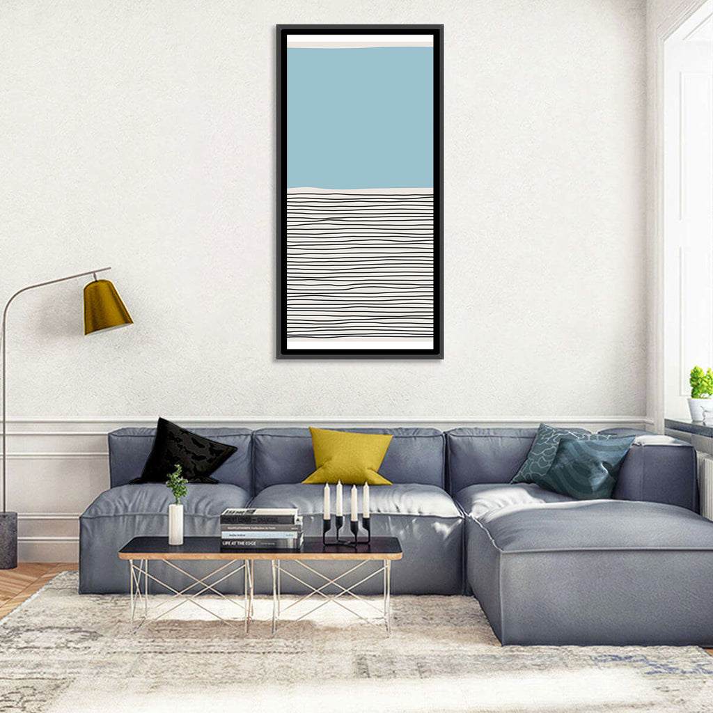 Blue Horizon Minimalist V Wall Art