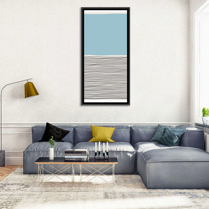 Blue Horizon Minimalist V Wall Art