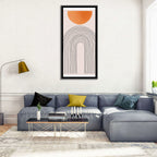 Geometric Sunset Arch Wall Art