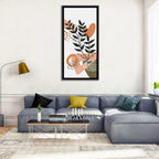 Olive Botanical Leaves Abstract Wall Art