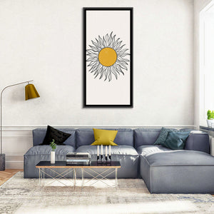 Sun Boho Minimalist V Wall Art