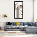 Crescent Moon Rainbow Abstract Wall Art