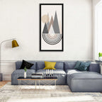 Minimalist Boho Pyramids Wall Art