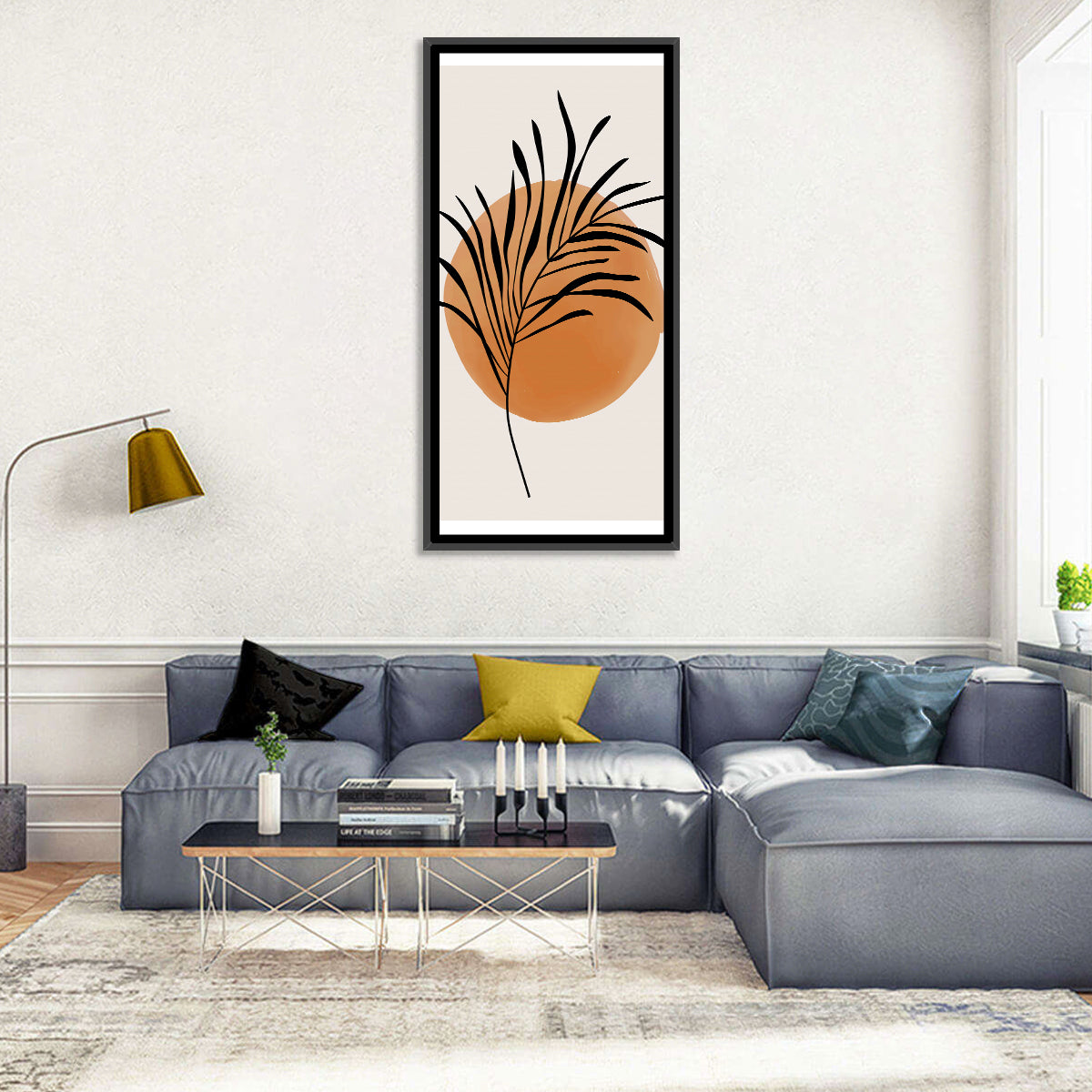 Long Leaves Minimalist Wall Art