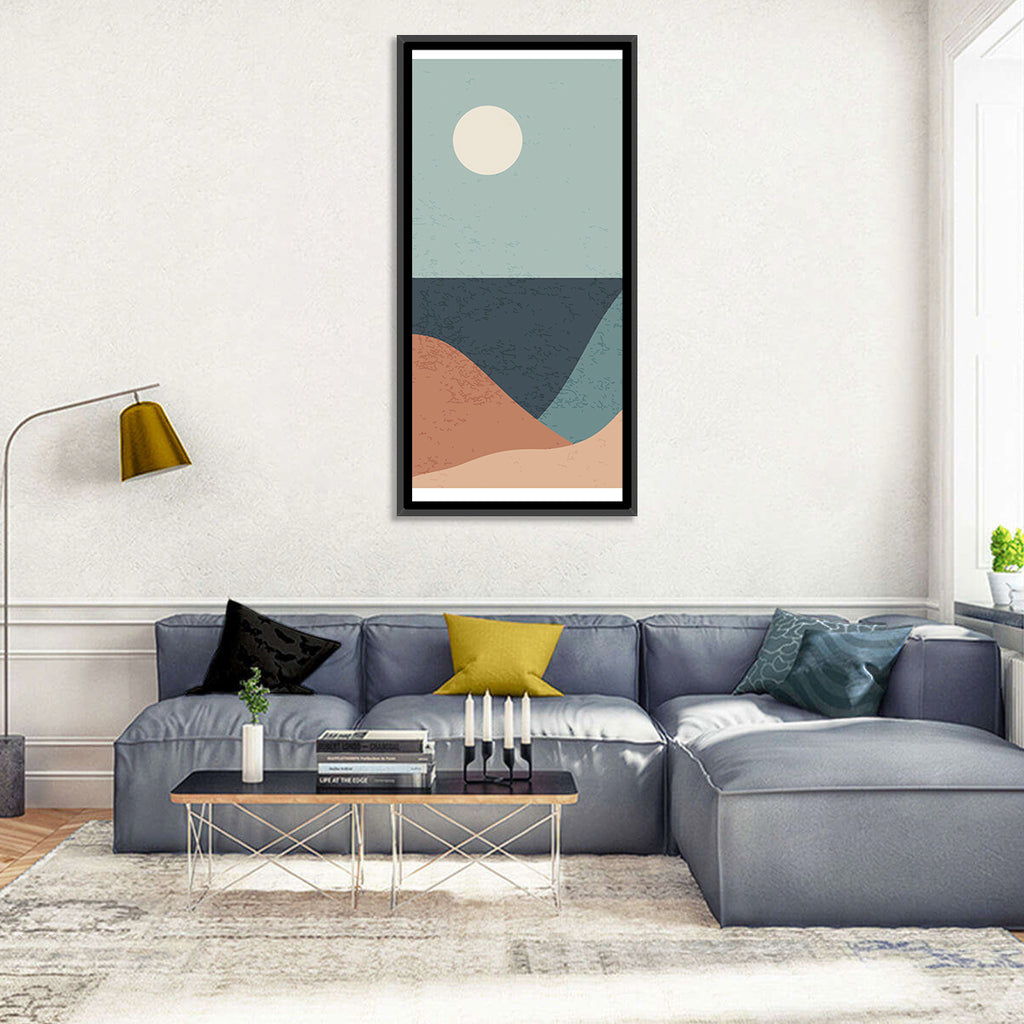 Moonlit Coastal Dunes Wall Art