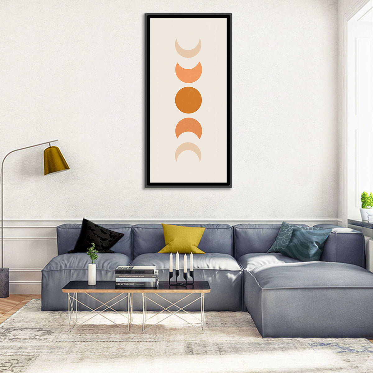 Minimalist Moon Phases Wall Art