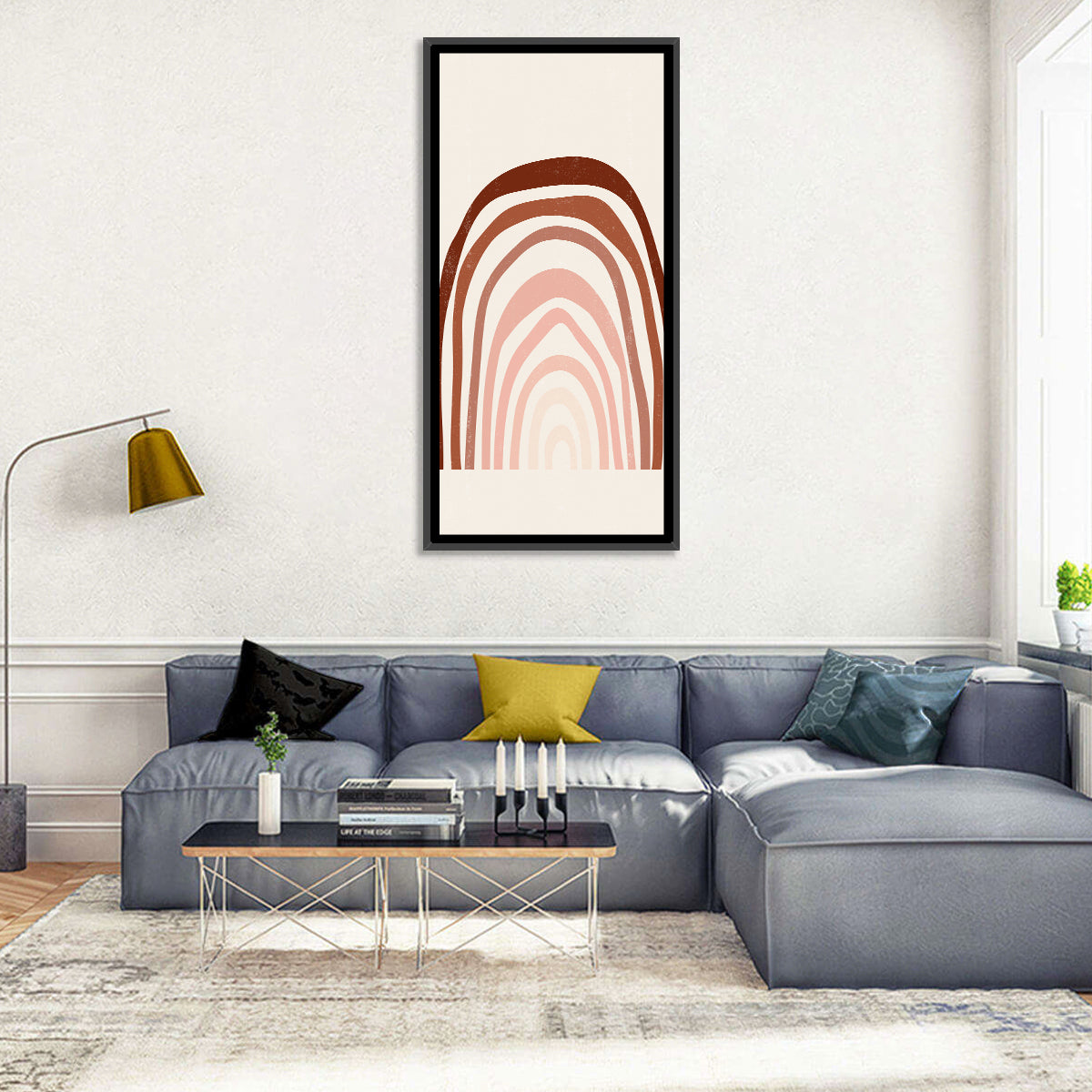 Muted Rainbow Arches Wall Art