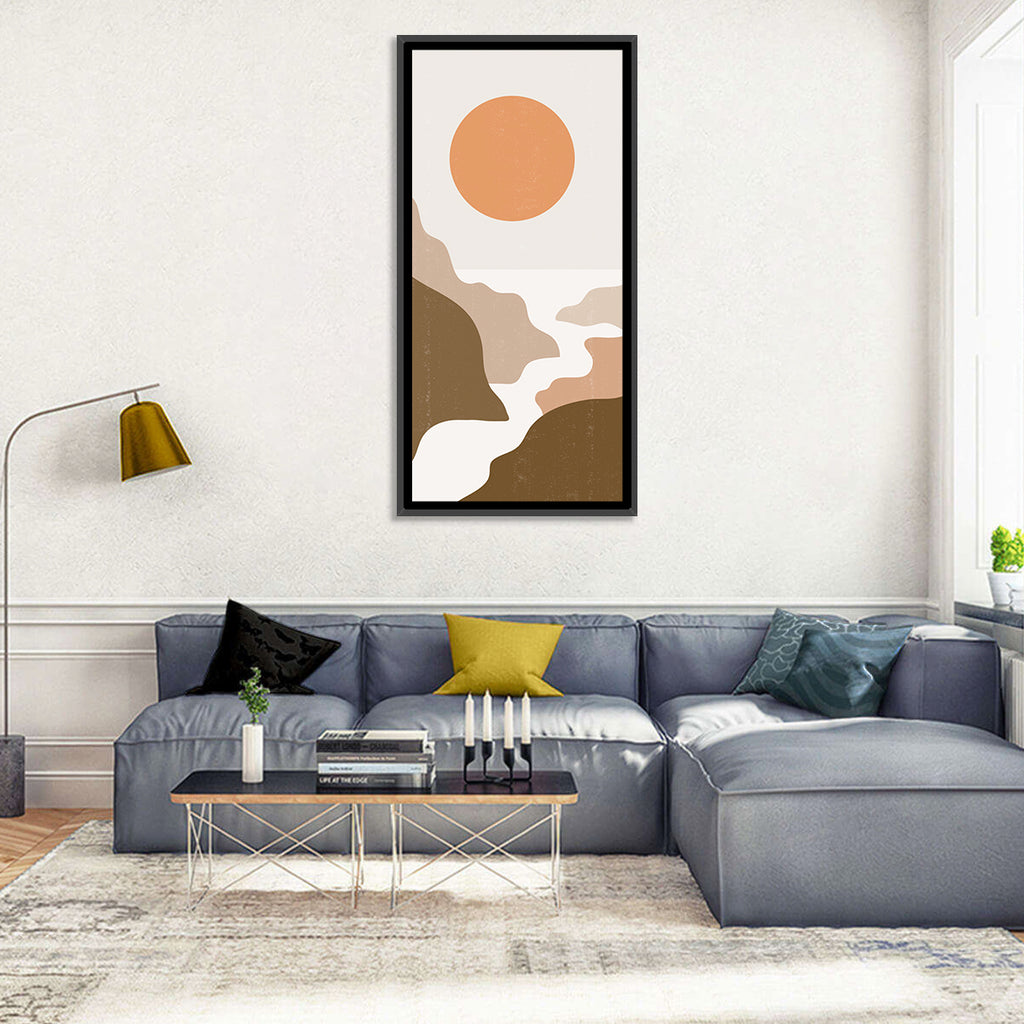 Sun Over Canyon River Wall Art