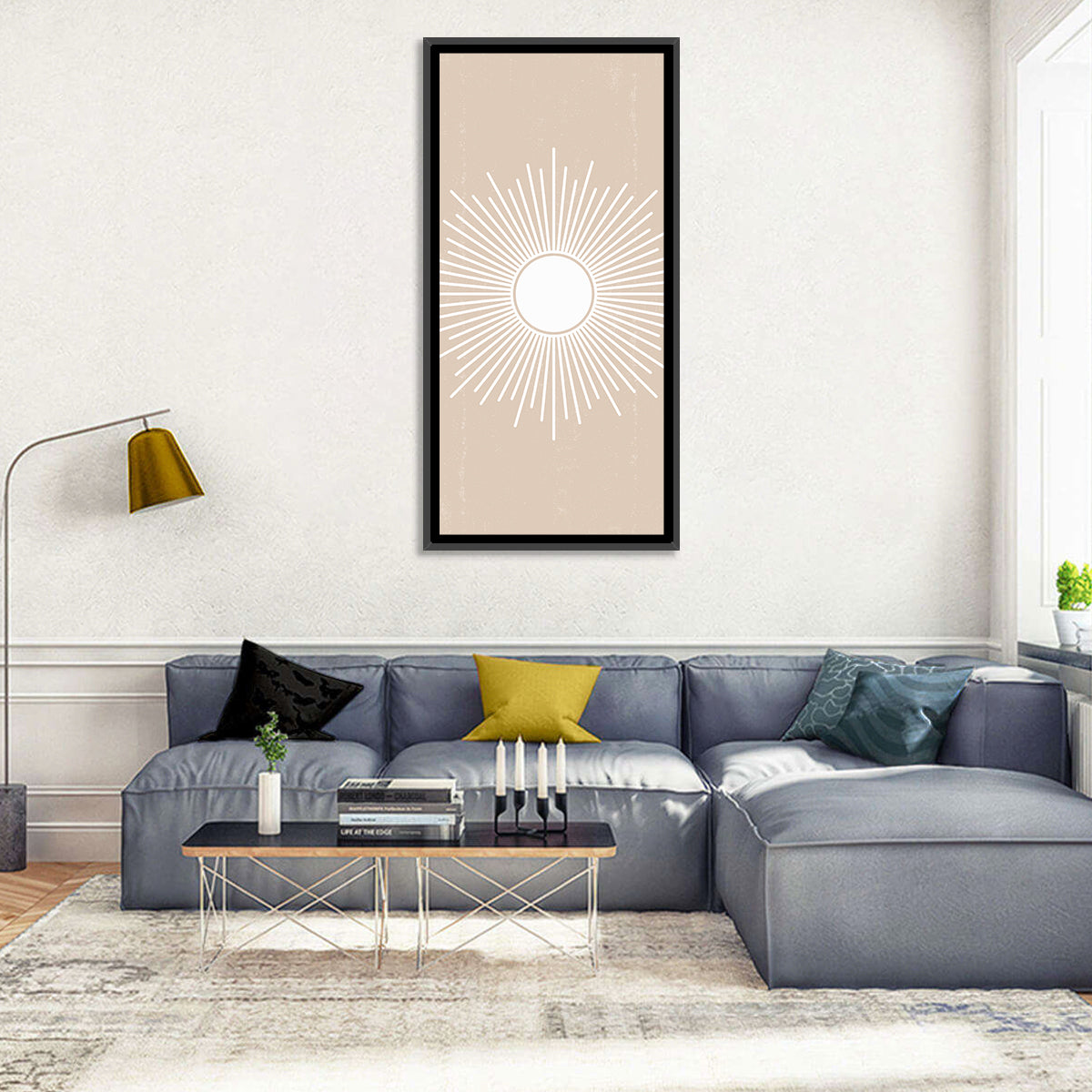 Boho Sun Mandala Wall Art