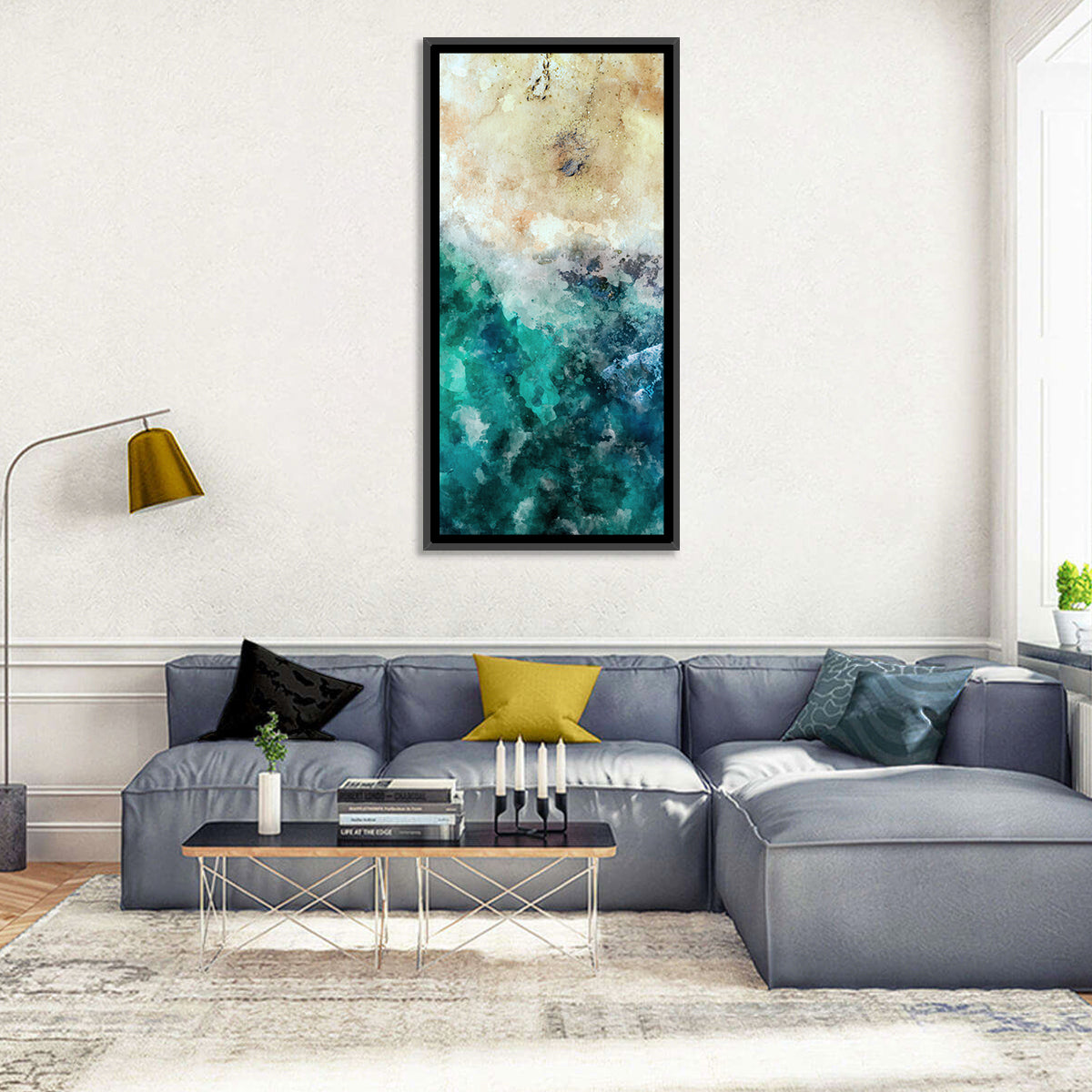 Aerial Beach Abstract Wall Art