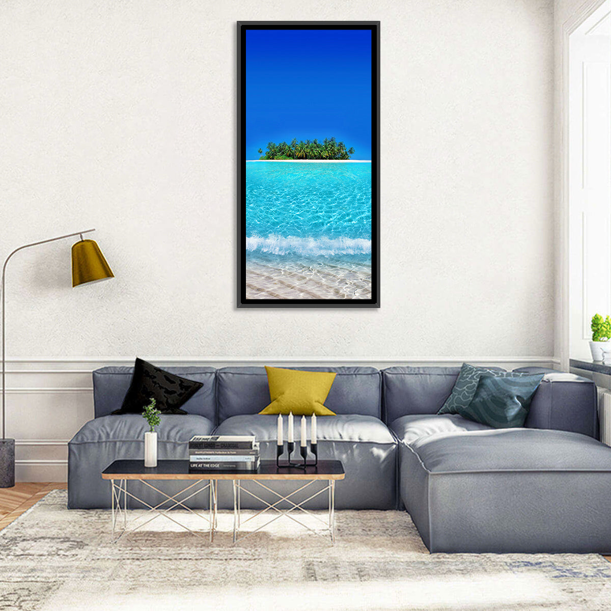 Yacatan Island Beach Wall Art