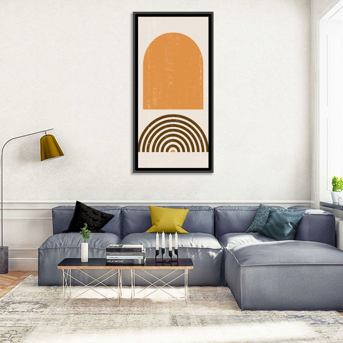 Burnt Sunrise Arch Study Wall Art